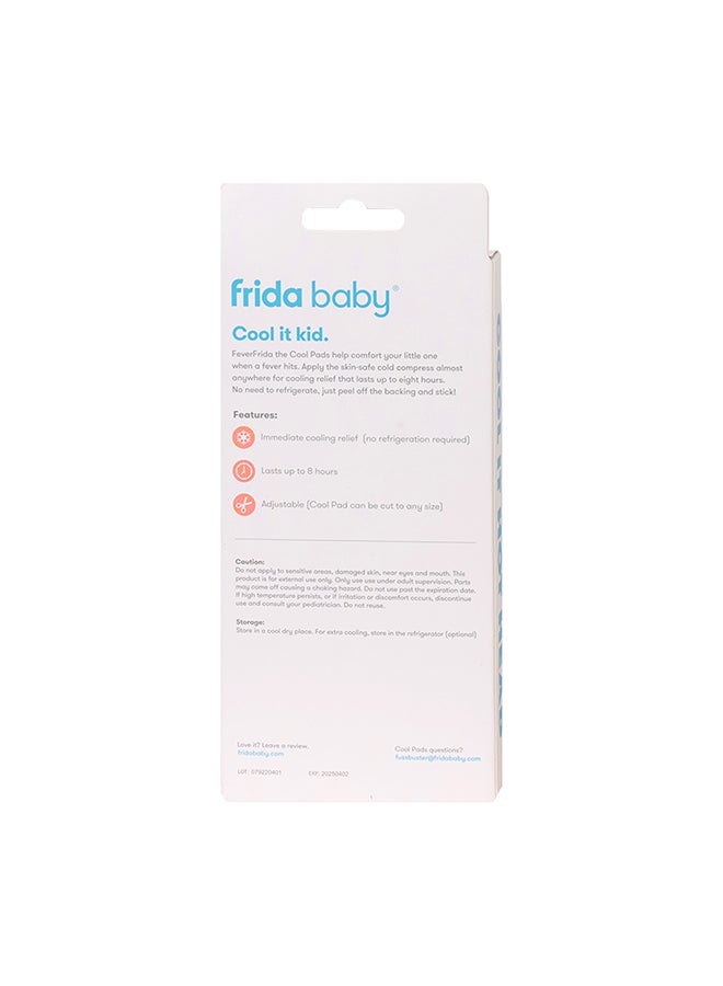 fridababy FeverFrida Cool Pads – Instant Cooling Relief for Kids’ Fever – Skin-Safe, No Refrigeration Needed, Stays in Place, Lasts Up to 8 Hours – 5 Cold Compresses - Image 2